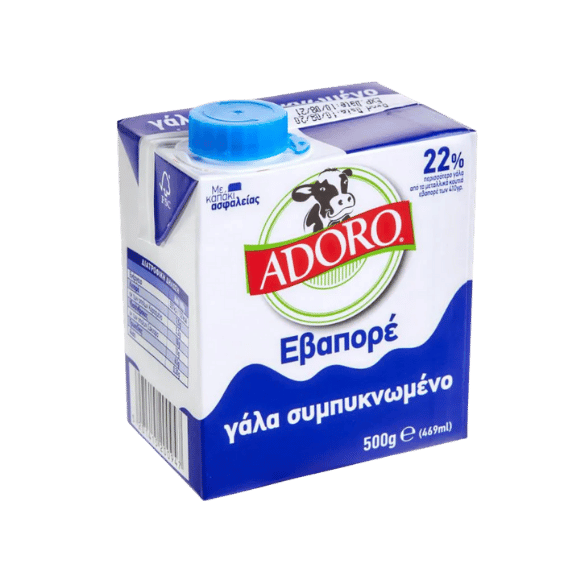 Adoro Kondensmilch (500g) von Adoro bei Araxxon - Hochwertiges griechisches Produkt. Adoro Kondensmilch (500g) από Adoro στο Araxxon - Αυθεντικό ελληνικό προϊόν.